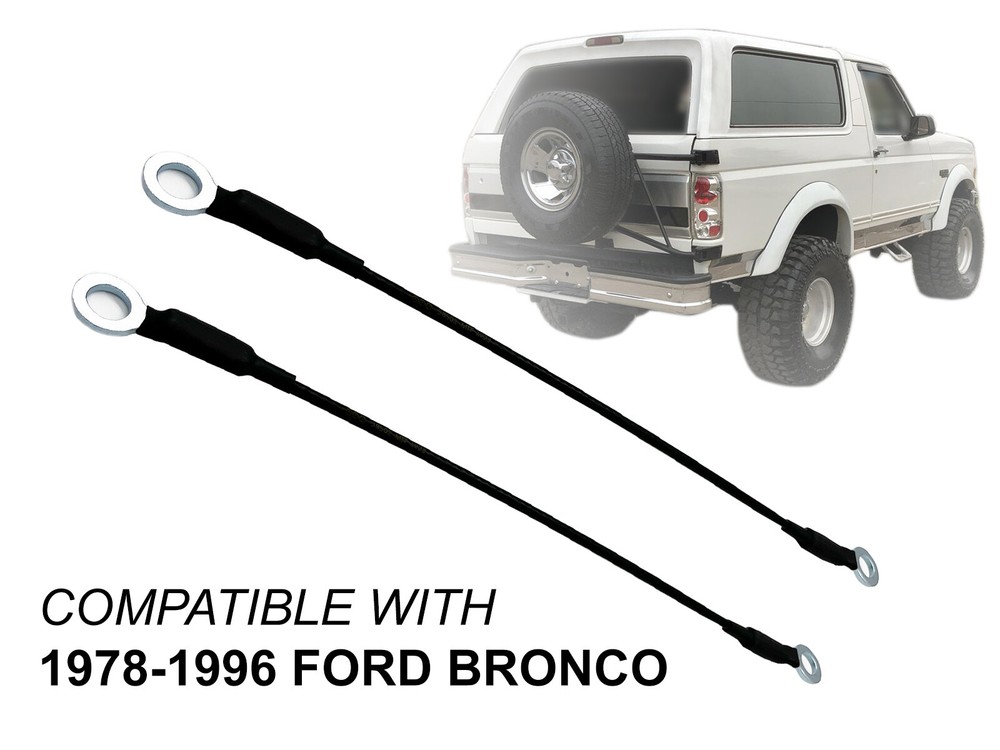 18'' Tailgate Cable Support Cable for Ford 1978 - 1996 Bronco Pair FO1918106