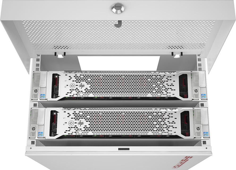 6U 35" Depth Server Rack Cabinet Unique Compact Solution FITS MOST SERVERS