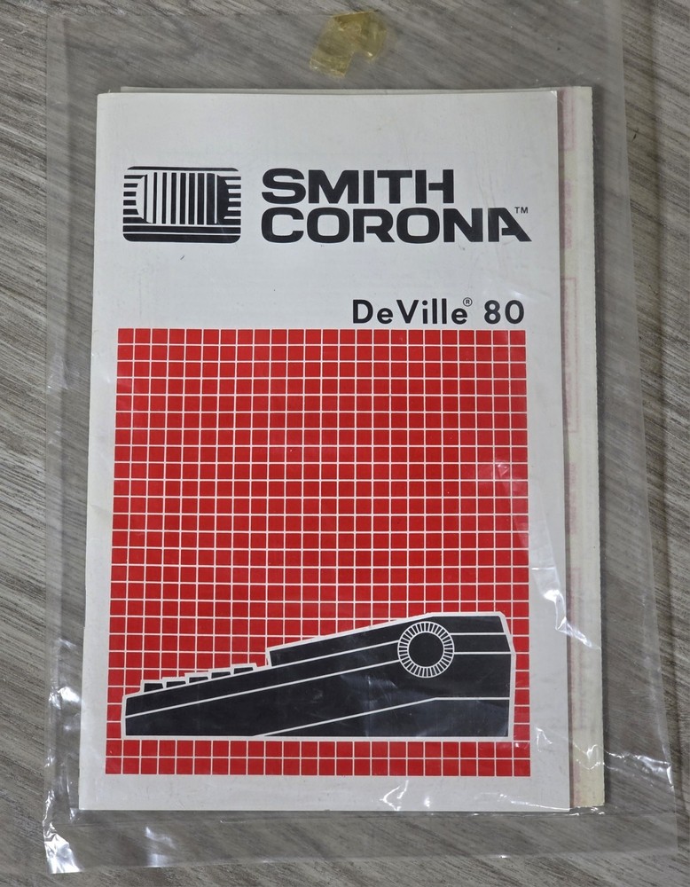Smith Corona DeVille 80 Electric Typewriter Model 5A w/ Cover & Box - TESTED -