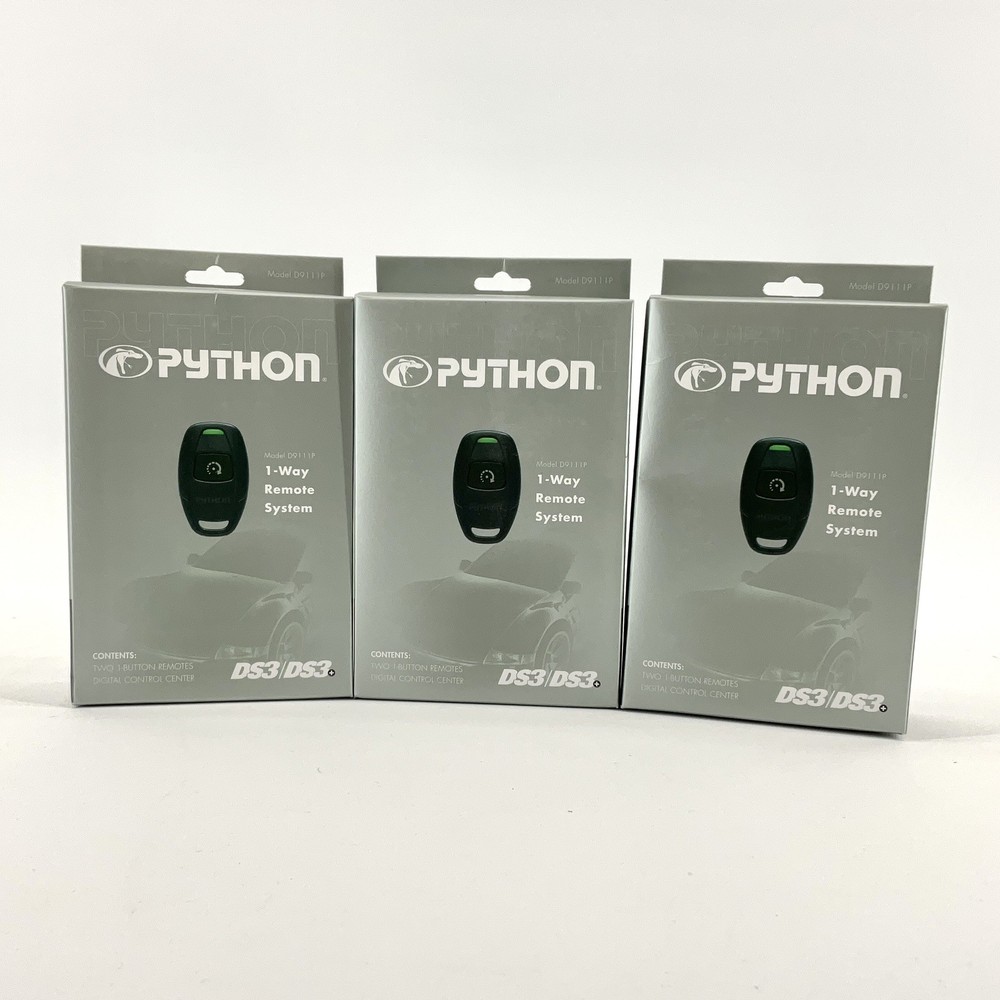 Lot of 3 - Python D9111P Remote Control Kit With Antenna For DS3 and DS4 Systems