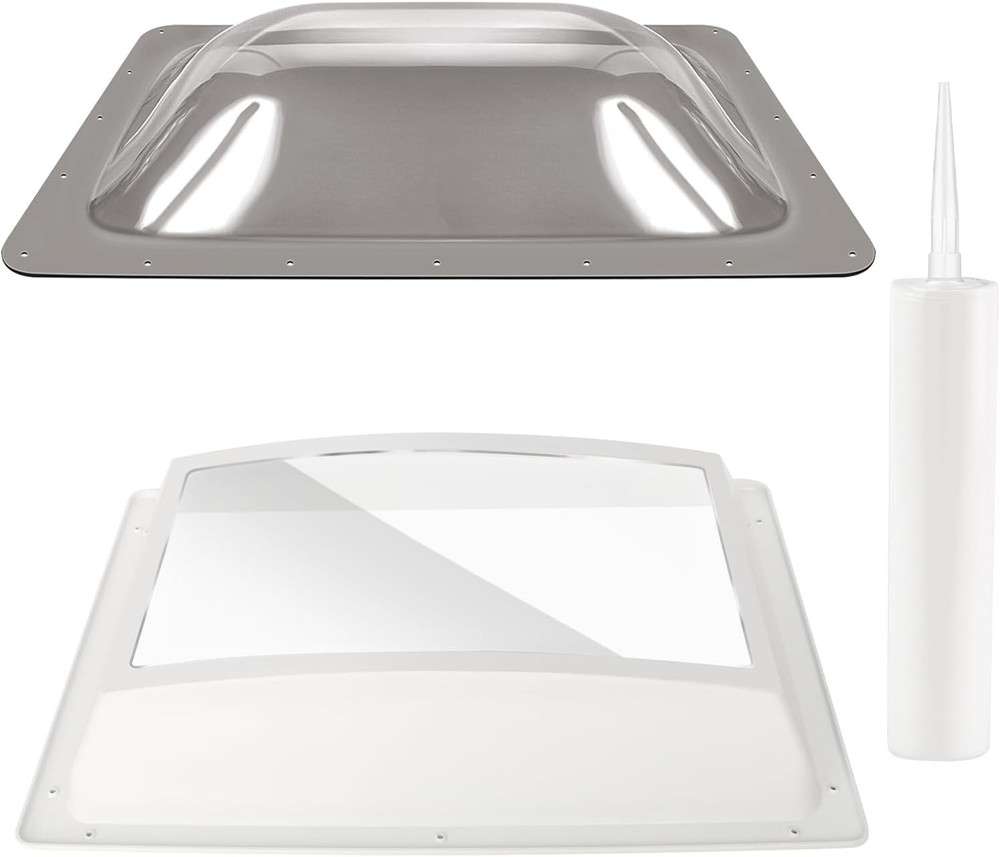 RV Skylight Replacement Bundle,18" x 26" RV Skylight Shower Outer Dome Fit
