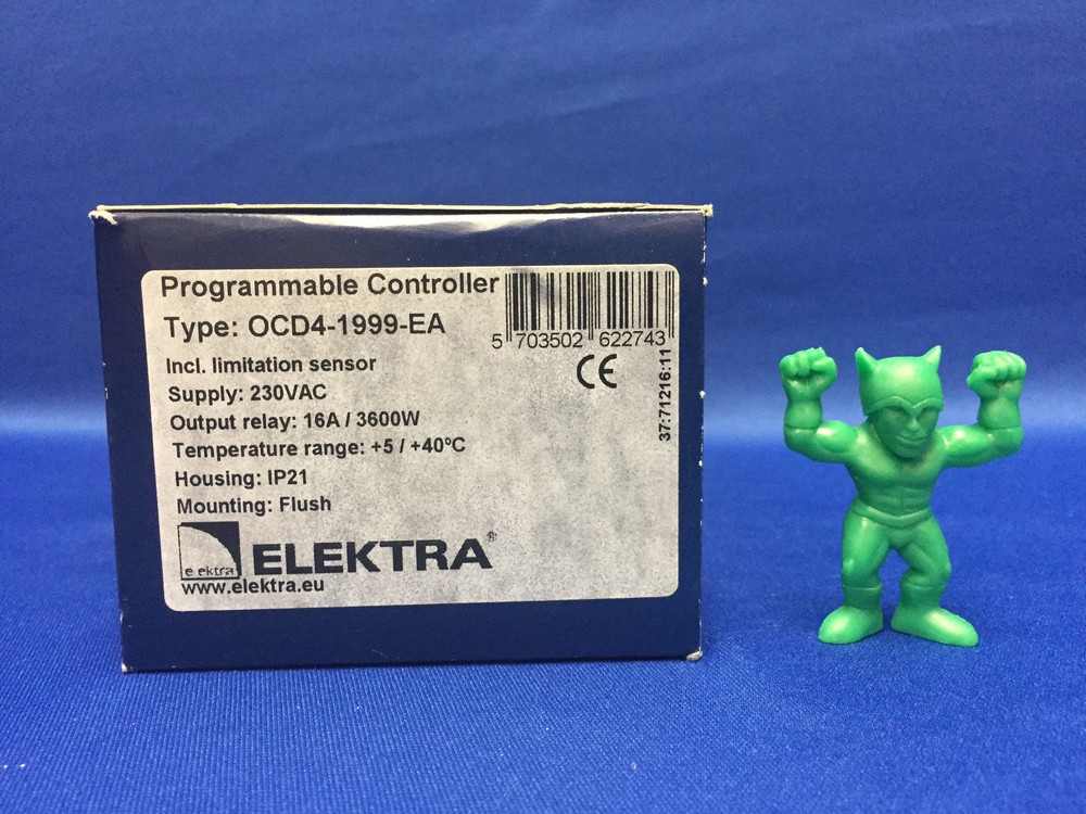Elektra OCD4-1999-EA Programmable Temperature Controller Flush Mount 230V IP21