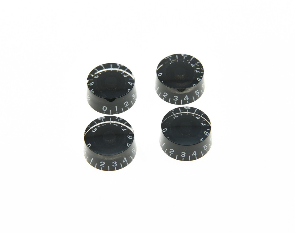 4x Black LP Guitar Control Knobs Speed Knobs Fits Les Paul