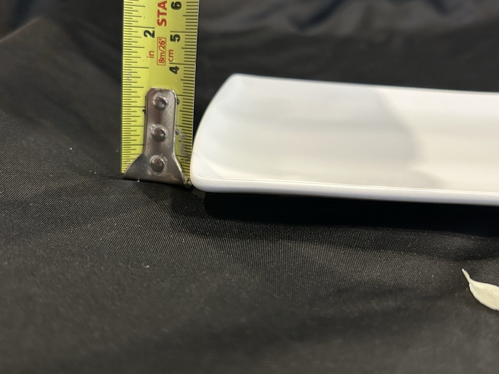 Maxwell Williams White Basics Rectangular Porcelain Appetizer Plates 20x11cm