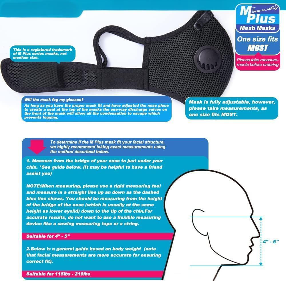 Washable & Reusable Half-Face Shield - Anti-Dust/Pollution Protective Facepiece