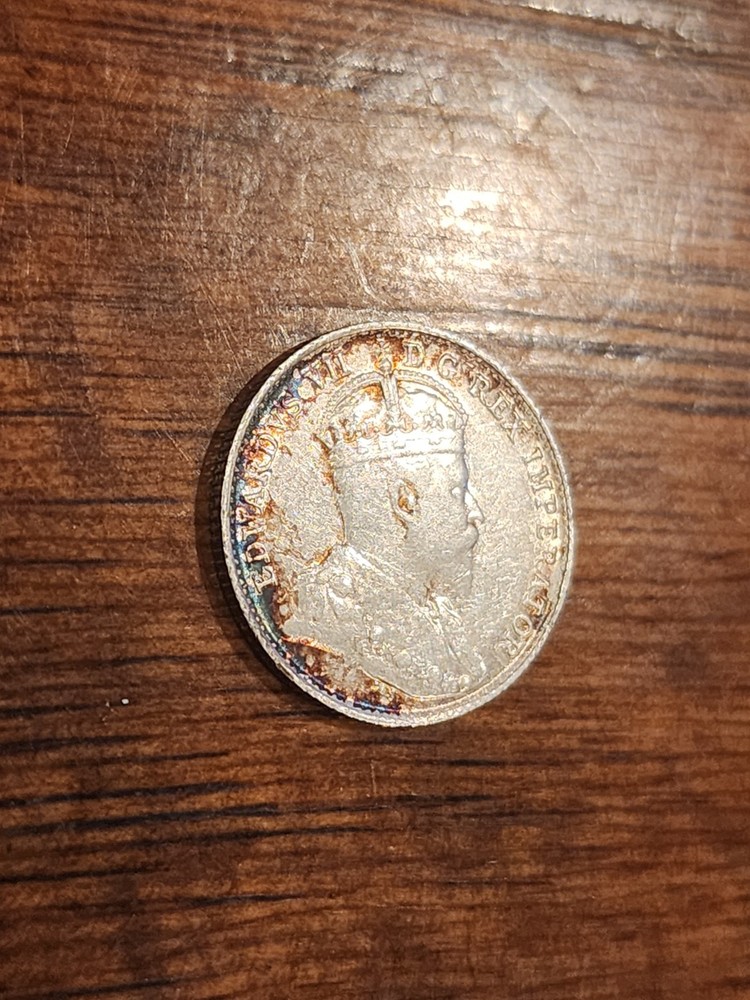 1904 Canada 5 Cents Silver Coin
