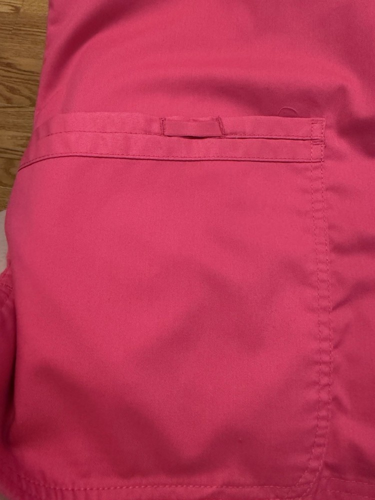 Cherokee Workwear Revolution Scrub Set Medium Top Small Bottom Pink