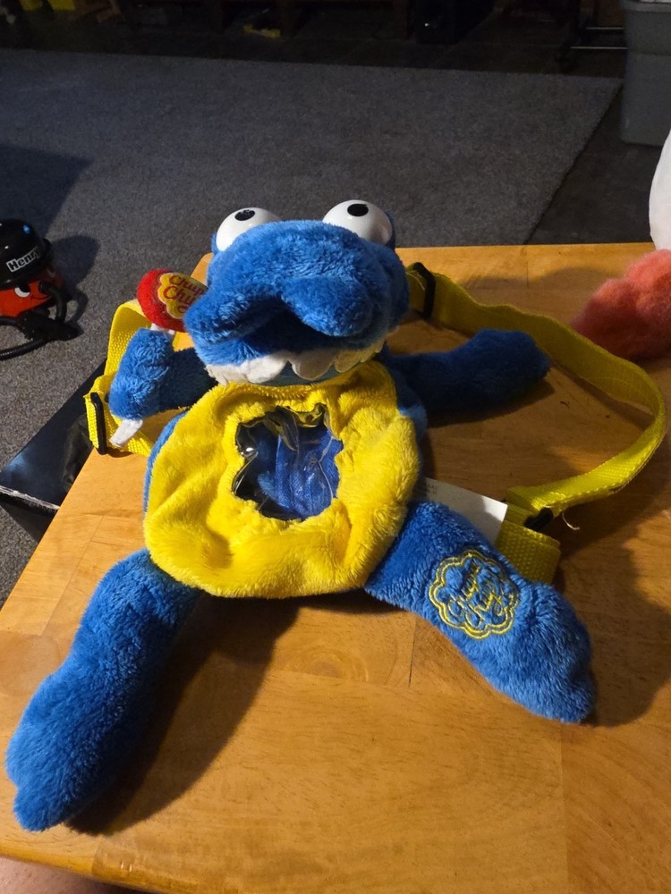 Rare Blue Alligator Chupa Chup Plush Backpack