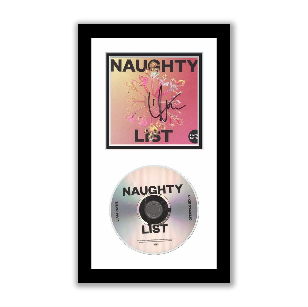 Liam Payne Autographed Signed Framed CD Naughty List ACOA