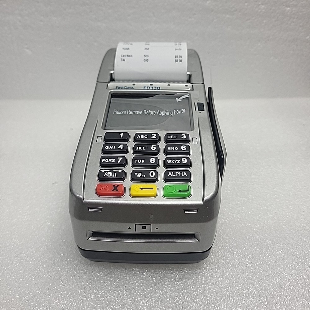 First Data FD130T Credit Card Terminal POS Card Reader, NEW