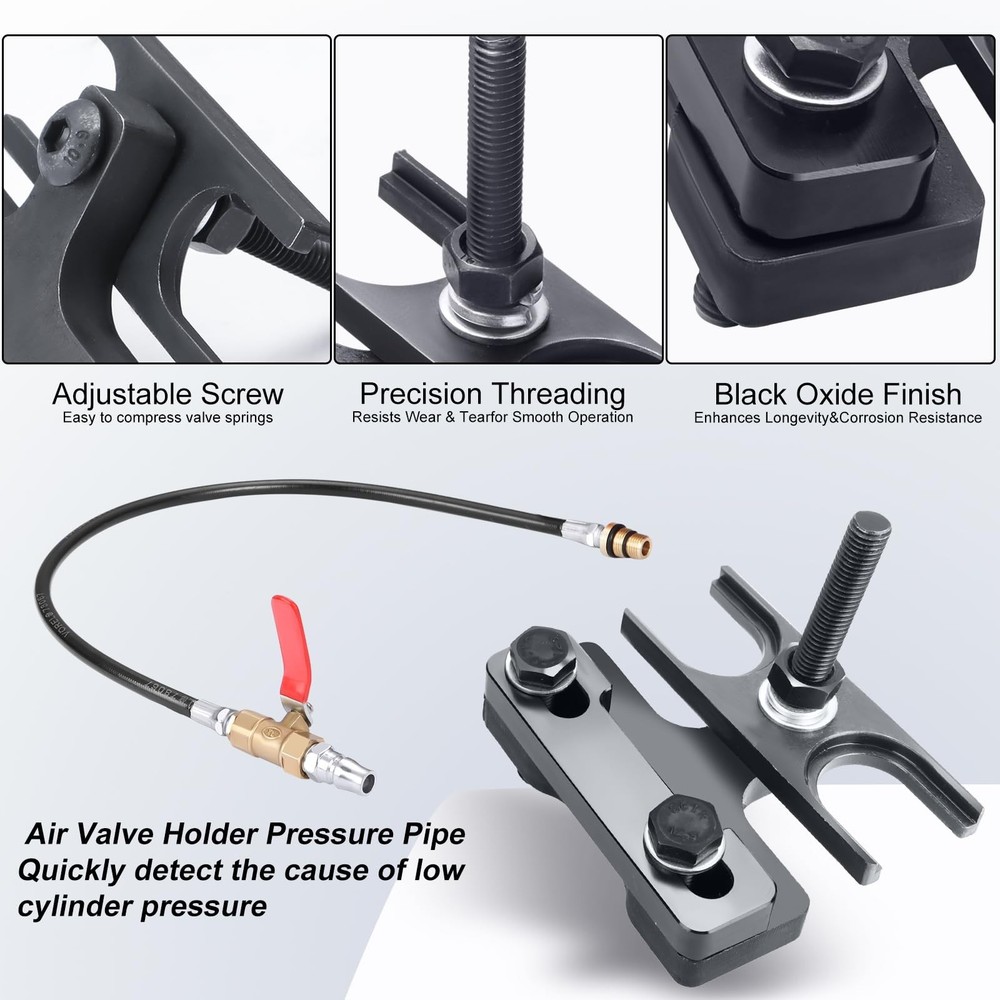Upgraded 67605 Valve Spring Compressor Tool with Box - Engine Valve Spring Co...