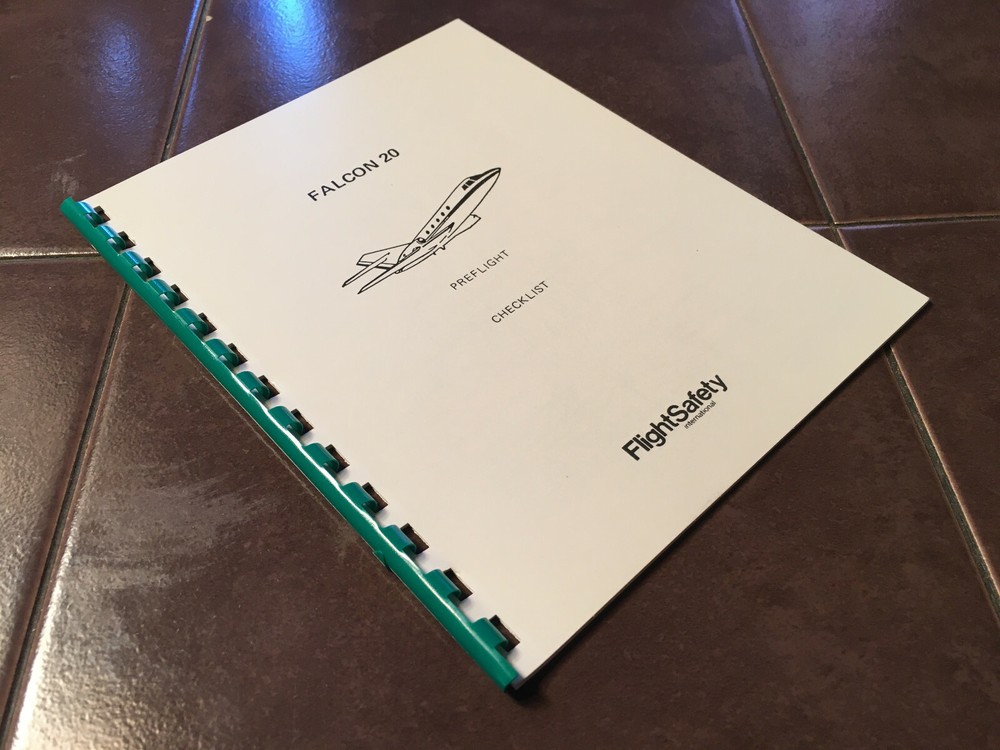 Falcon 20 Preflight Checklist