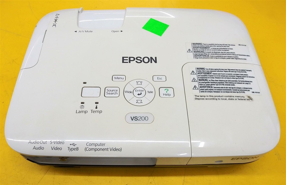 ⭐️⭐️⭐️⭐️⭐️ Epson VS200 Model H391A LCD Desktop Projector