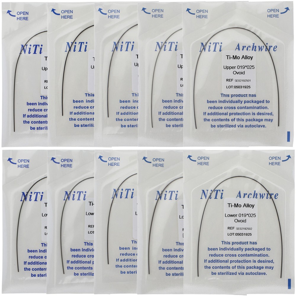 Dental TMA Molybdenum Beta Titanium Ti-Mo Alloy Arch Wire Rectangular/Round