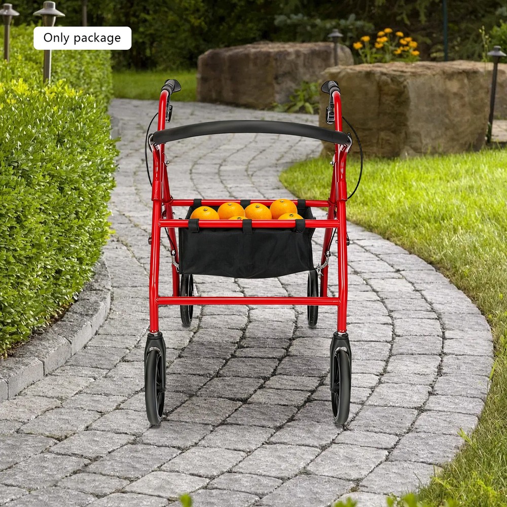 Under Rollator Bag, Rollator Walker Storage Bag, Black Under Seat Rollator Bag
