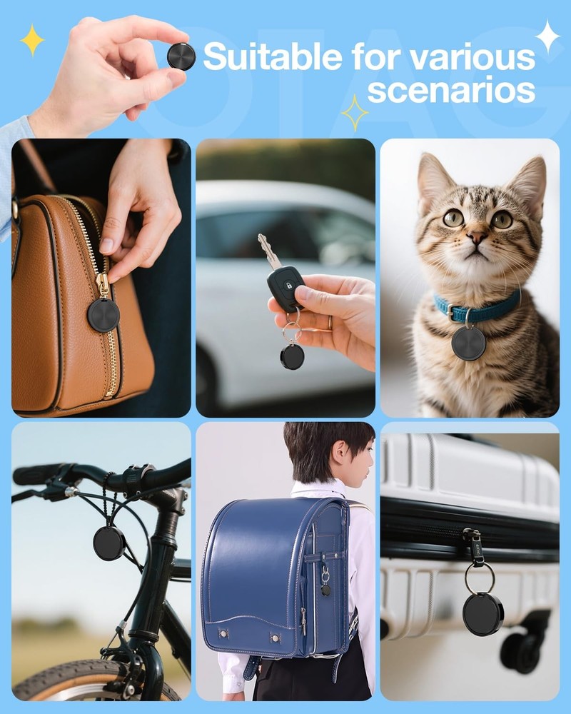 Air Tags for Android,Air Tags-4 Pack Android,Air Tracker Tags with 4 Case,2 Y...