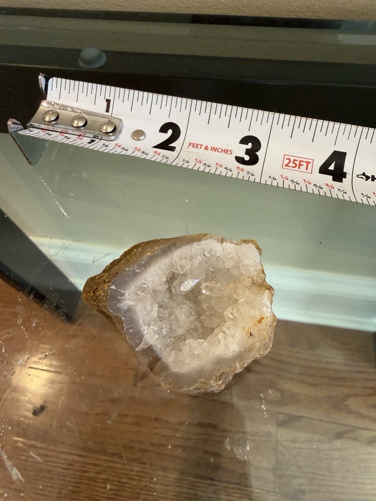 Quartz Geode Half Druzy Crystal Natural Rock 3