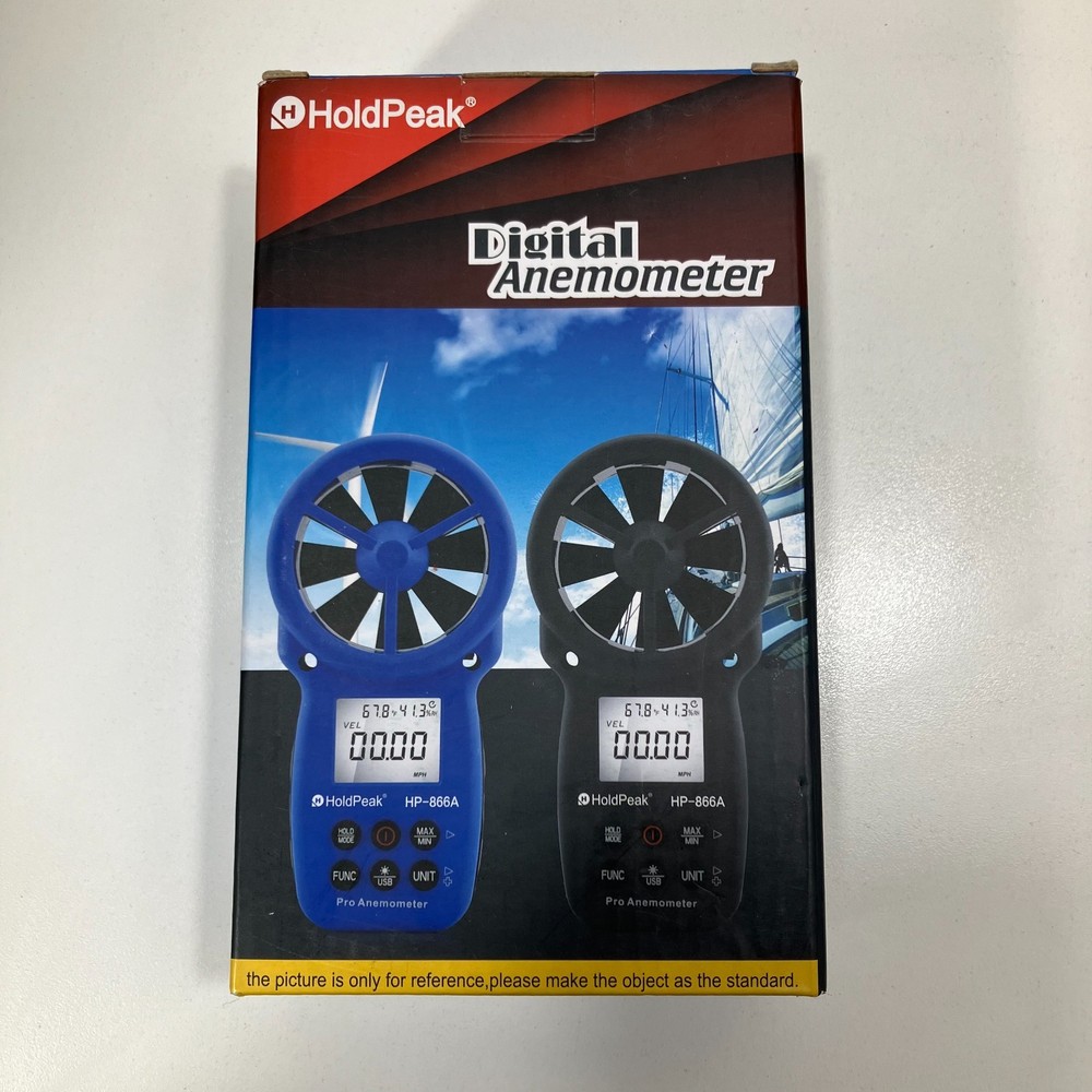 HOLDPEAK 866B Digital Anemometer Handheld Wind Speed Meter