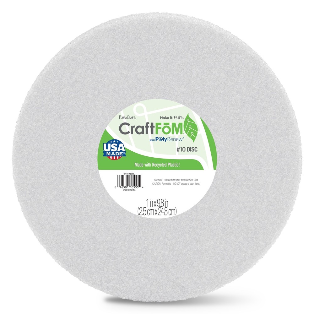 FloraCraft CraftFoM Disc-1"X9.8" - 3 Pack