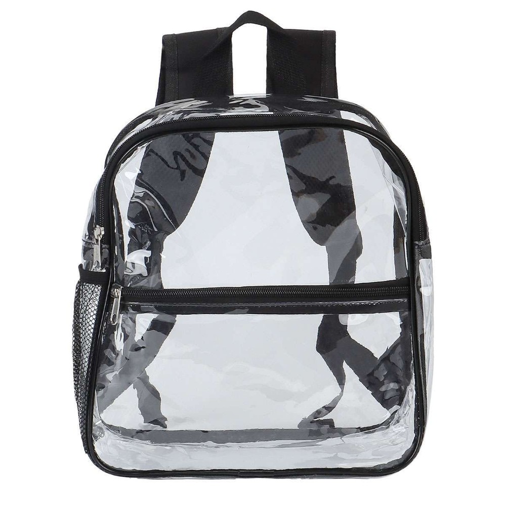 Clear Backpack Heavy Duty Bookbag See Through Backpack Transparent Plastic New