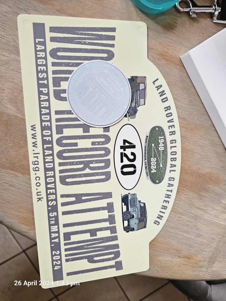 LAND ROVER BADGE