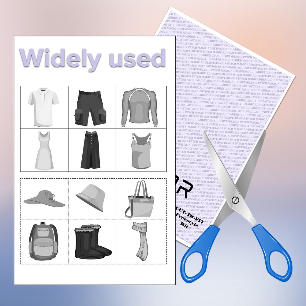 Patch Magic Adhesive, Washable Double-Sided Glue for Iron On Patches and Cut ...