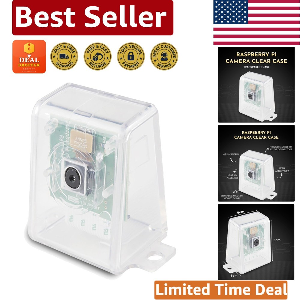 Lightweight & Protective Raspberry Pi V2 Camera Case - Assemble in 30 Seconds