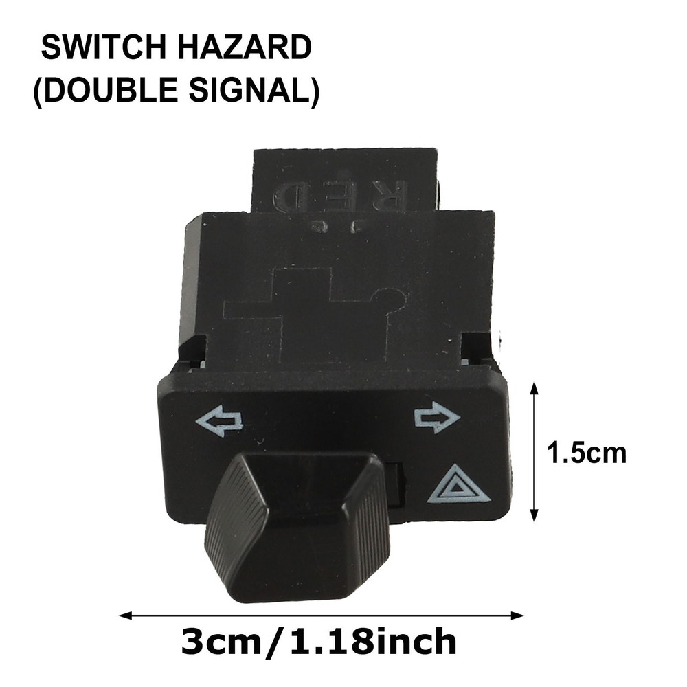 Button Switch Button Black Easy To Install Motorcycle Switches Plastic