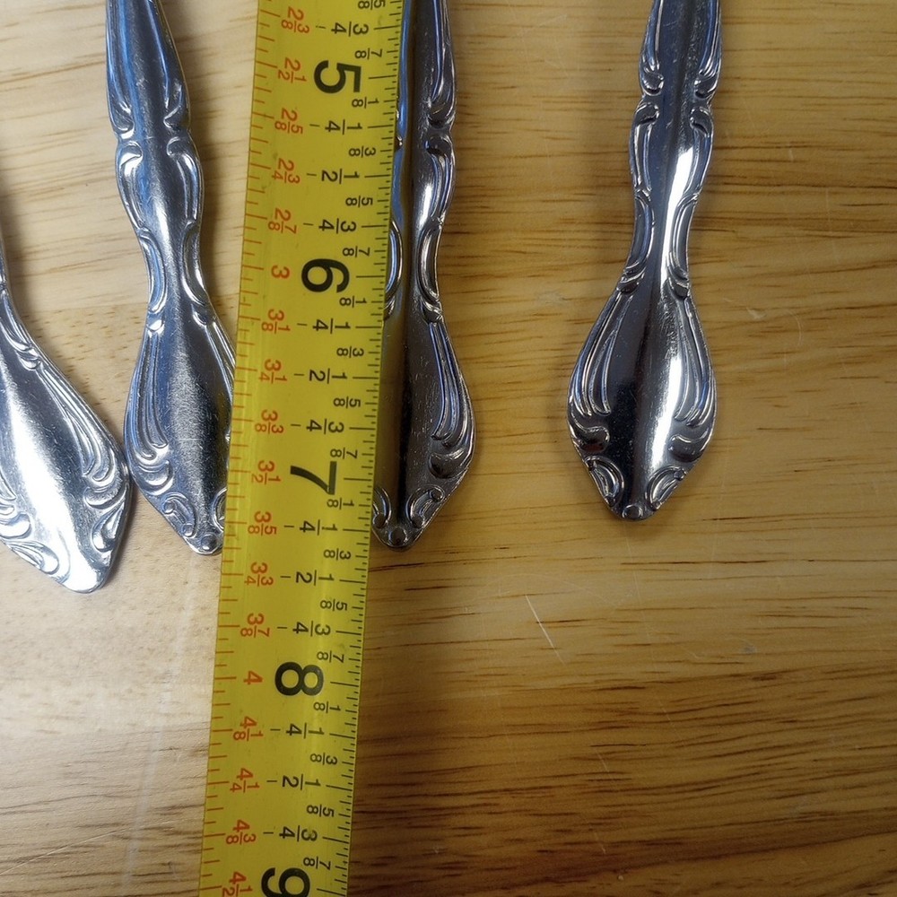 Vintage Edward Don Co stainless flatware 4 Dinner Fork Similar To Catata Pattern
