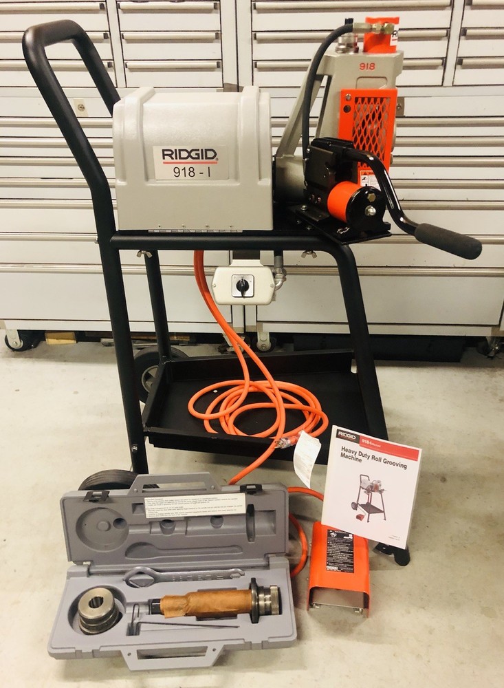 Ridgid 918-I Roll Groover, 64977, 2”-12”, Complete