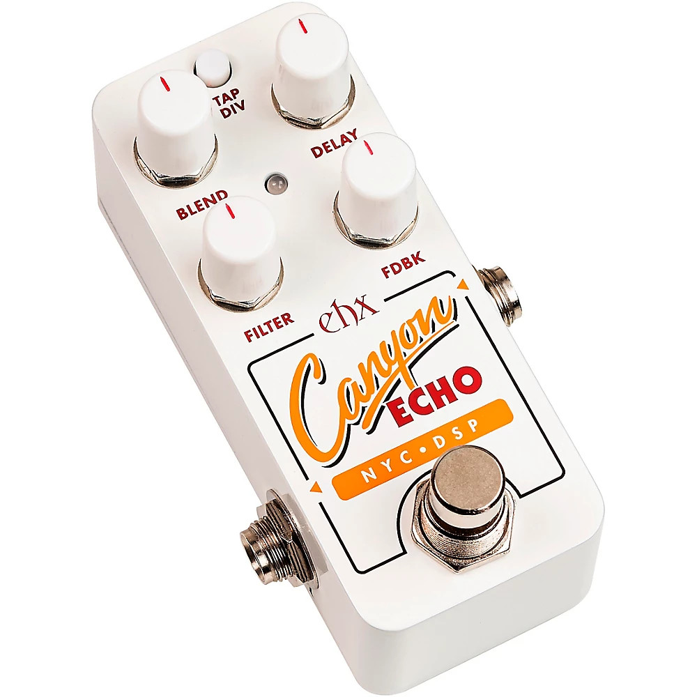 Electro-Harmonix Canyon Echo Digital Delay Effects Pedal White