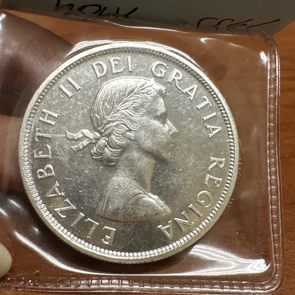1955 Canada Silver Dollar - Proof-Like Silver Coin