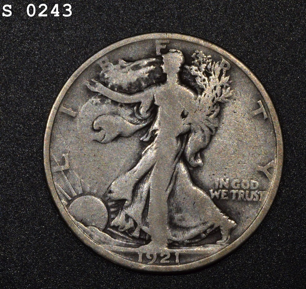 1921-D Liberty Walking Half Dollar "VG"