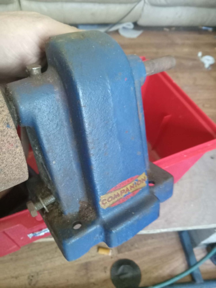 Bench Top Belt Sander w Motor + Vise Bundle Workshop Tools Tested/Untested