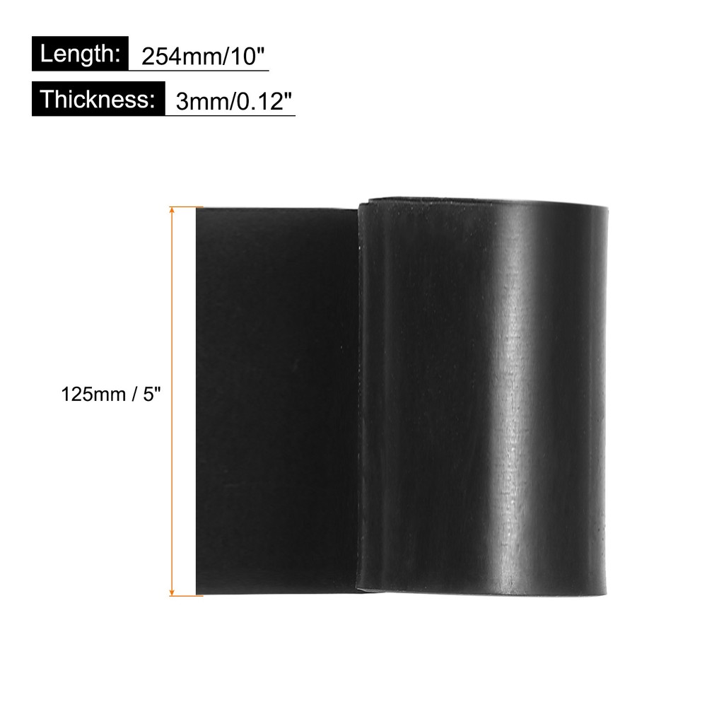 Solid Rubber Sheet 1/8" x 5" x 10" for Gaskets DIY Material