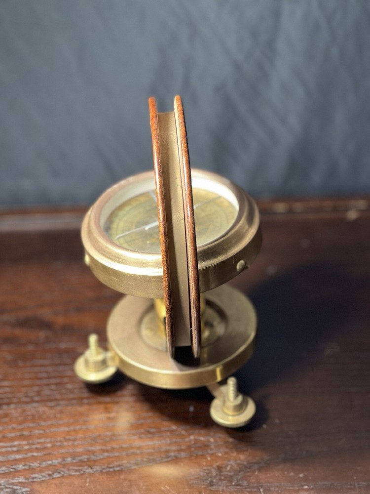Decorative Brass Dialed Surveyors Compass