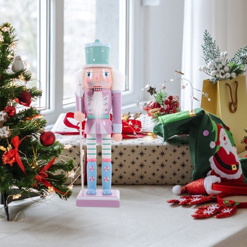 Nutcrackers Christmas Decor Figures Garland Decorations Work