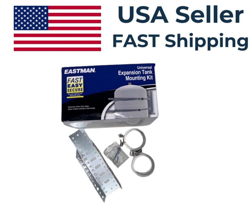 NEW - Eastman 86288 Silver Stainless Steel Universal Expansion Tank Mounting Kit