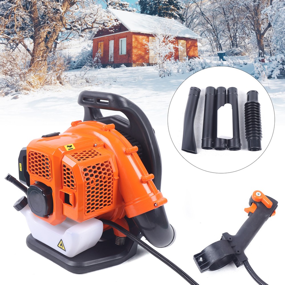 Backpack Leaf Blower 2-Stroke Backpack Lawn Grass Blower Adjustable Air Volume