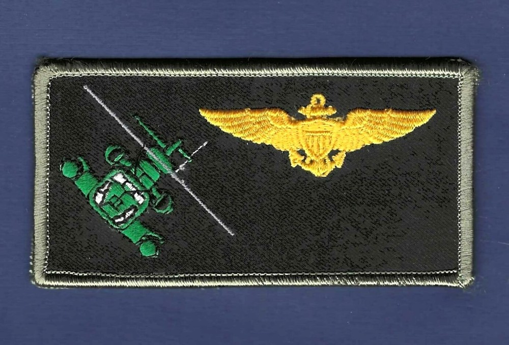 USMC CH-53 Helicopter Pilot Breast Insignia Uniform Name Tag Patch