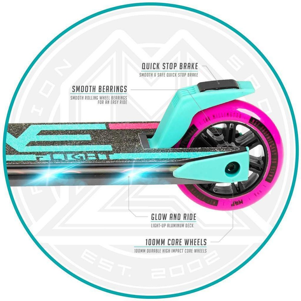 Flight Light-Up Scooter - Teal/Pink