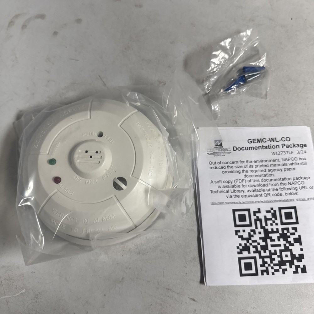 GEMC-WL-CO Carbon Monoxide Detector