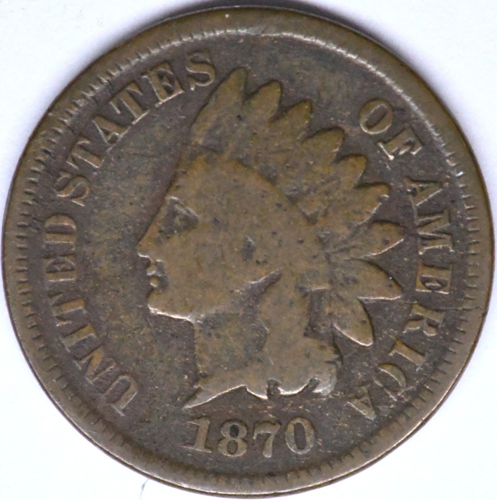1870 indian head penny