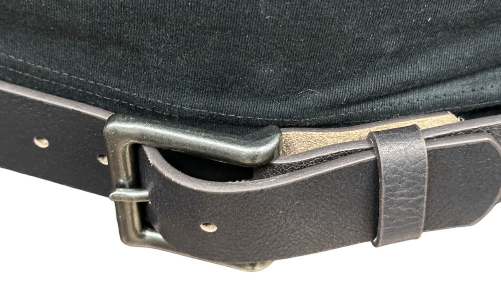 THREE Row SILVER UK77 CONE Stud Belt Leather Handmade Studded Belt Punk Goth