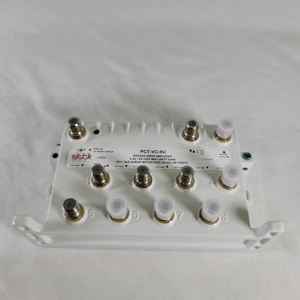8 Output Bypass Drop Amplifier PCT-VC-9P (AMP ONLY)