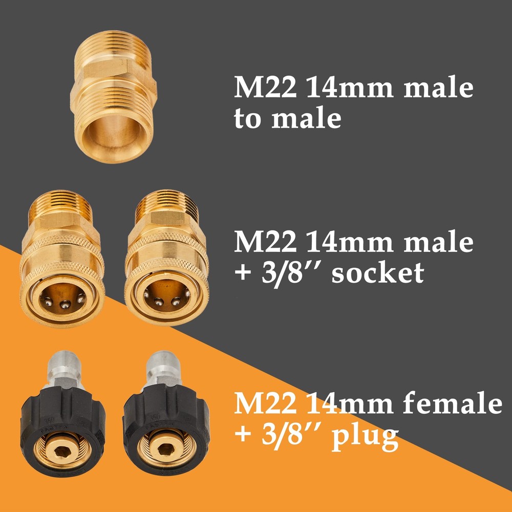 Pressure Washer Hose 50FT 3600PSI Quick Connect Replacement