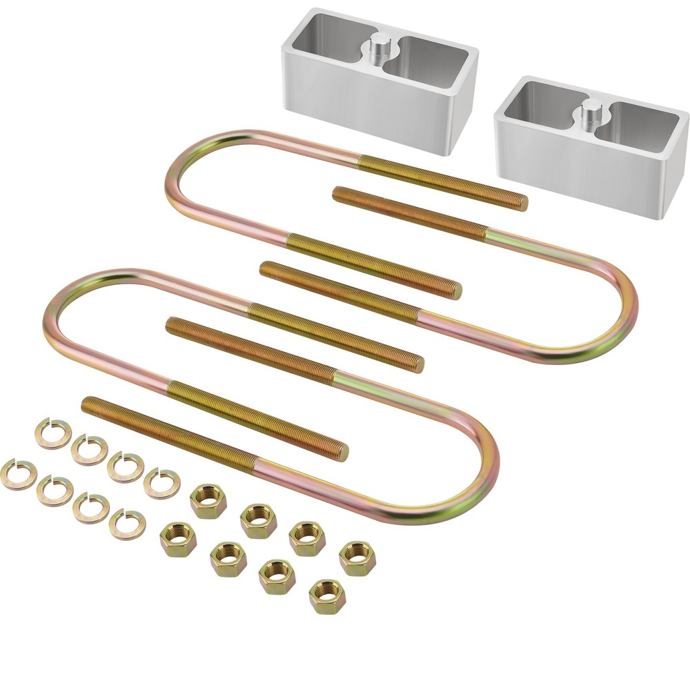 Universal Leaf Spring Lowering Block Kit 2"inch Drop with U-Bolts Hardware