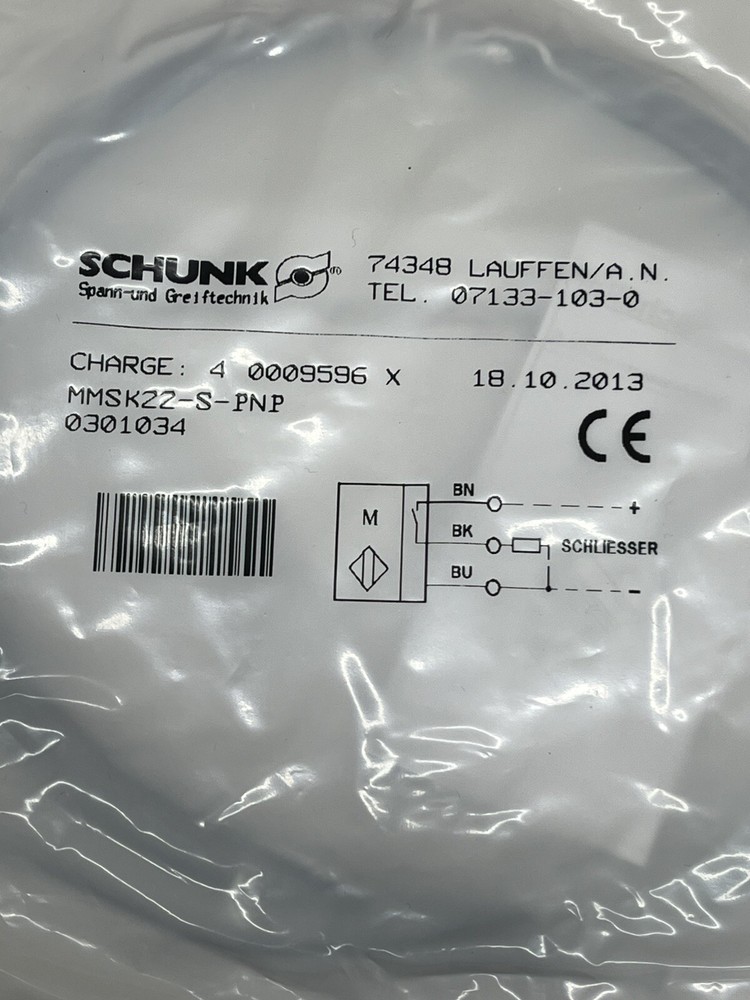 New Schunk Sensor 0301034. MMSK22-S-PNP (FRTOP)