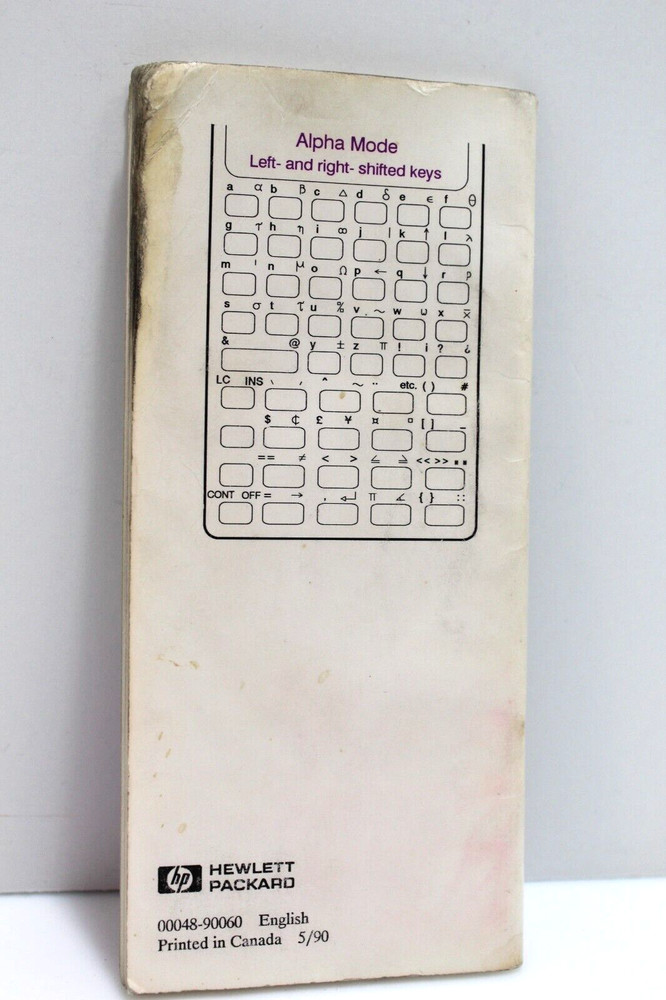 Hewlett Packard 48SX Scientific Expandable - Not Working