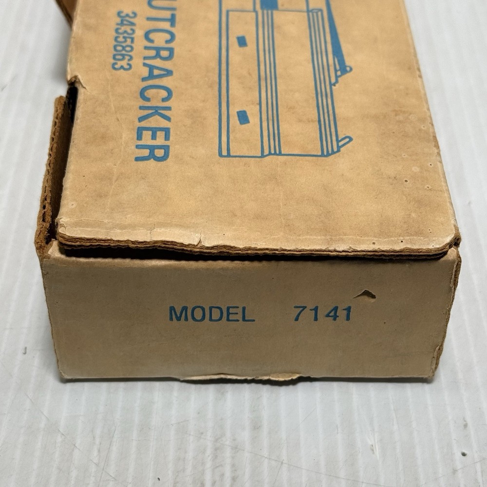 Vintage 1960’s Texas Native Inertia Nutcracker Original Box + Instructions Oak